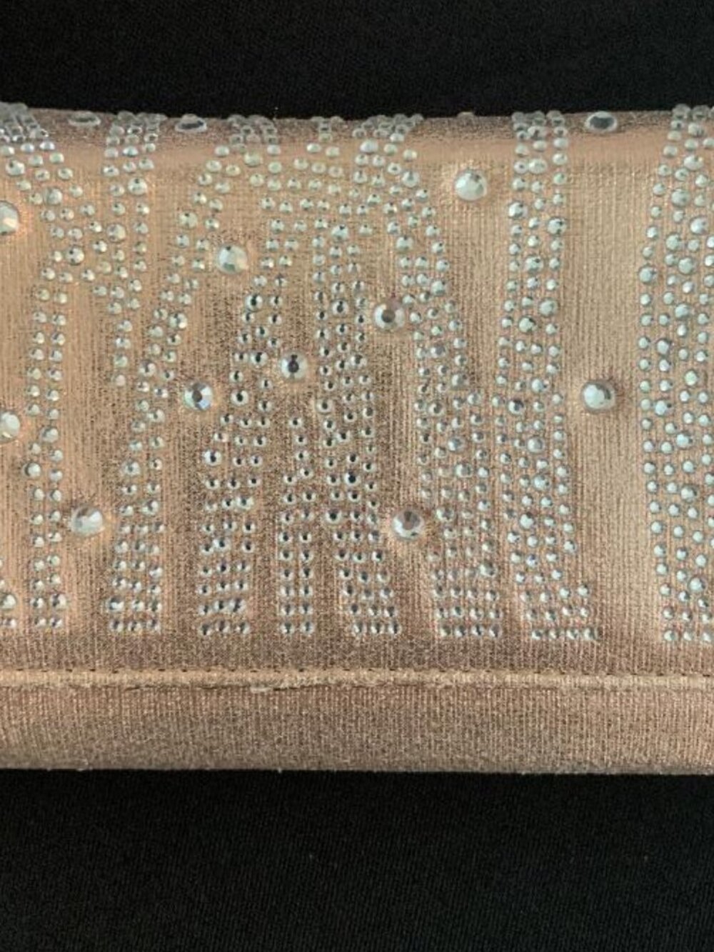 Charming Charlie RSVP Rose gold elegant clutch w/detachable crossbody chain- NWT - Picture 2 of 5